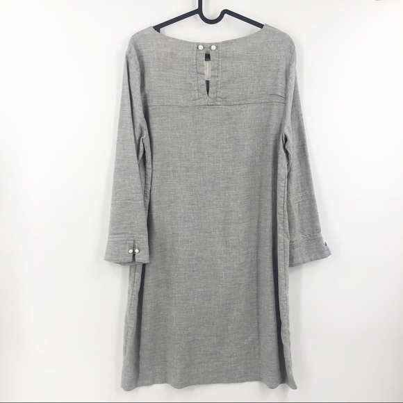 ✅ ZARA BASIC SHIFT DRESS OATMEAL LARGE MINIMALIST CLASSIC - Picture 2 of 4